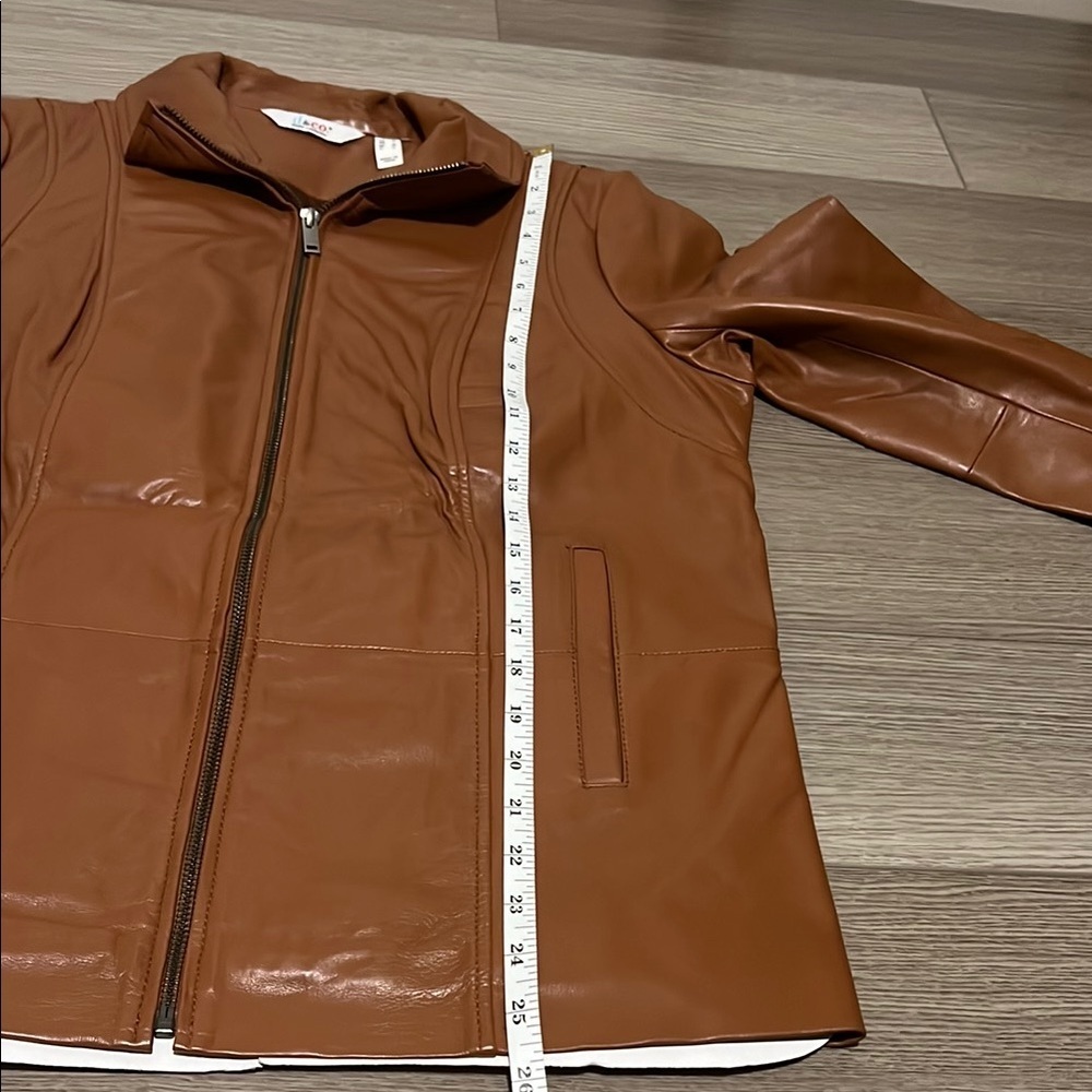 Brown Leather Jacket for Women - Picture 7 of 10
